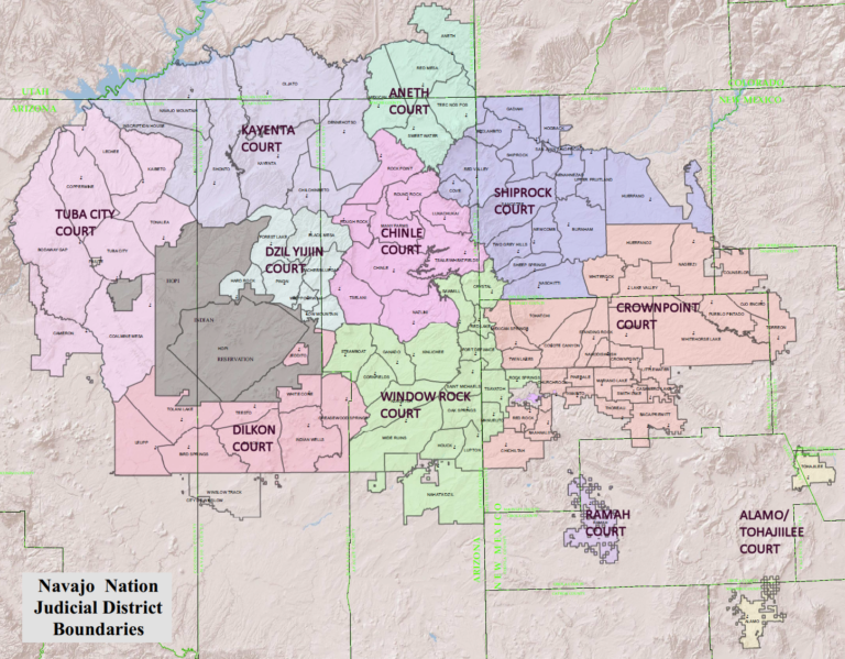 District Boundaries - Diné Nihi Kéyah Project - Navajo Nation Land ...