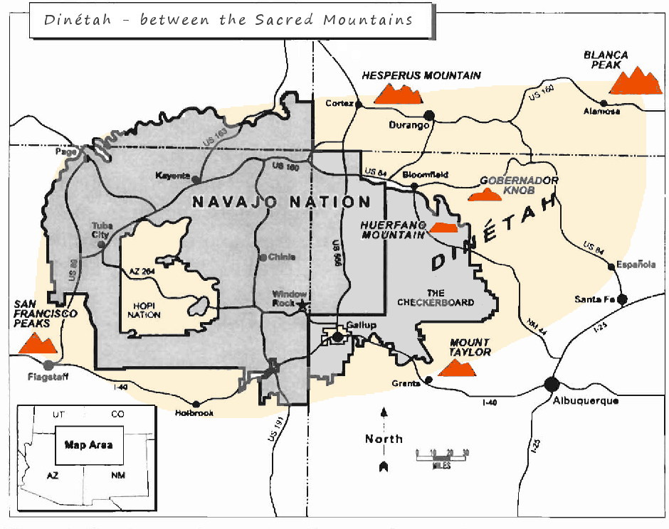 the long walk map navajo